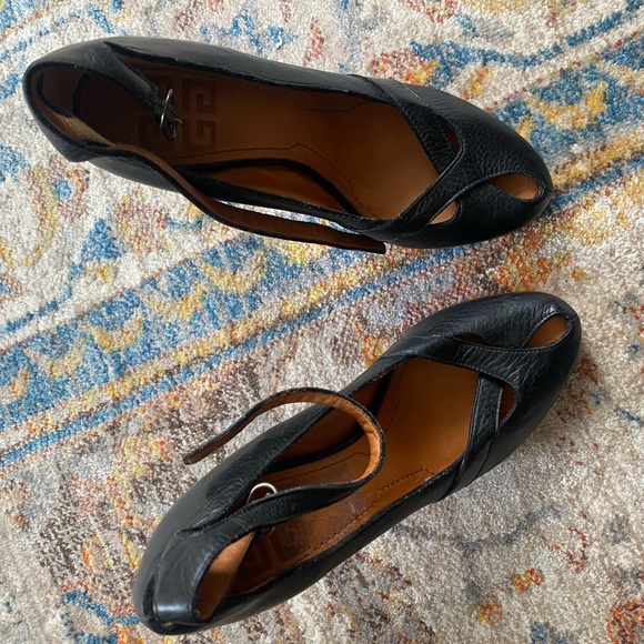 Givenchy black peep toe heel. Size 37. 4.5” heel. Never worn. Made in Italy. - Picture 1 of 9